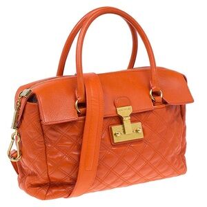Marc Jacobs Collection Orange Quilted Leather Rudi handbag